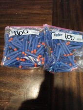 Lot of 260 Blue NERF Foam Bullet Darts for Play Gun Ammo