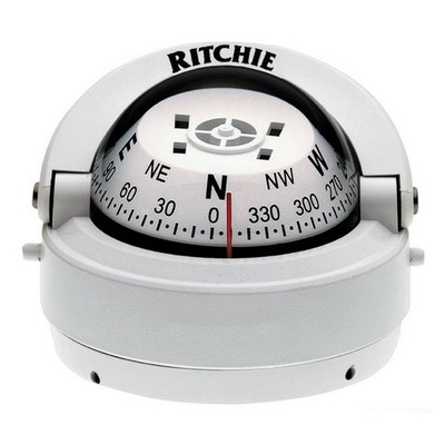 Ritchie Compass, Exterior Explorer 2''3/4 White/White - 1 PC - 25/081.12 - 2508112