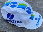 Vintage Collectible Shimano Tri-Color Cycling Cap Made In Columbia