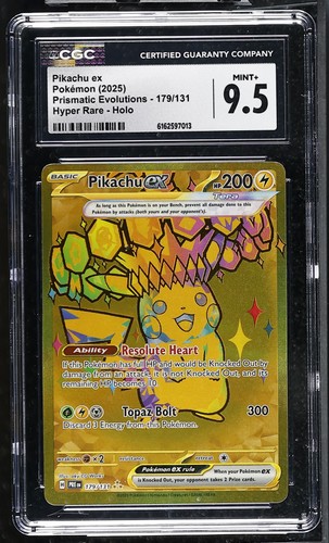 Pikachu ex graded CGC 9.5 for sale on eBay