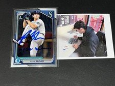 Ryan Sloan Mariners Auto Signed 2024 1st Bowman Chrome My 1st Bowman -