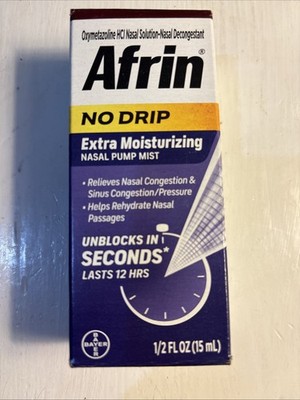 Afrin No Drip Extra Moisturizing Pump Mist - 15ml