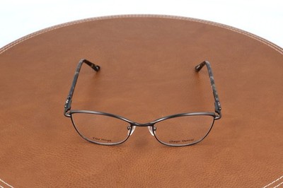 Otego Optical Amelia C2 Dark Gunmetal Cat Eye Eyeglasses Frames 52-17-135