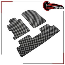 Fits 06-11 Honda Civic 2dr 4dr Floor Mats Black Gray Plaid Checkered Carpet 3pcs Fits 06-11 Honda Civic 2dr 4dr Floor Mats Black Gray Plaid Checkered Carpet 3pcs
