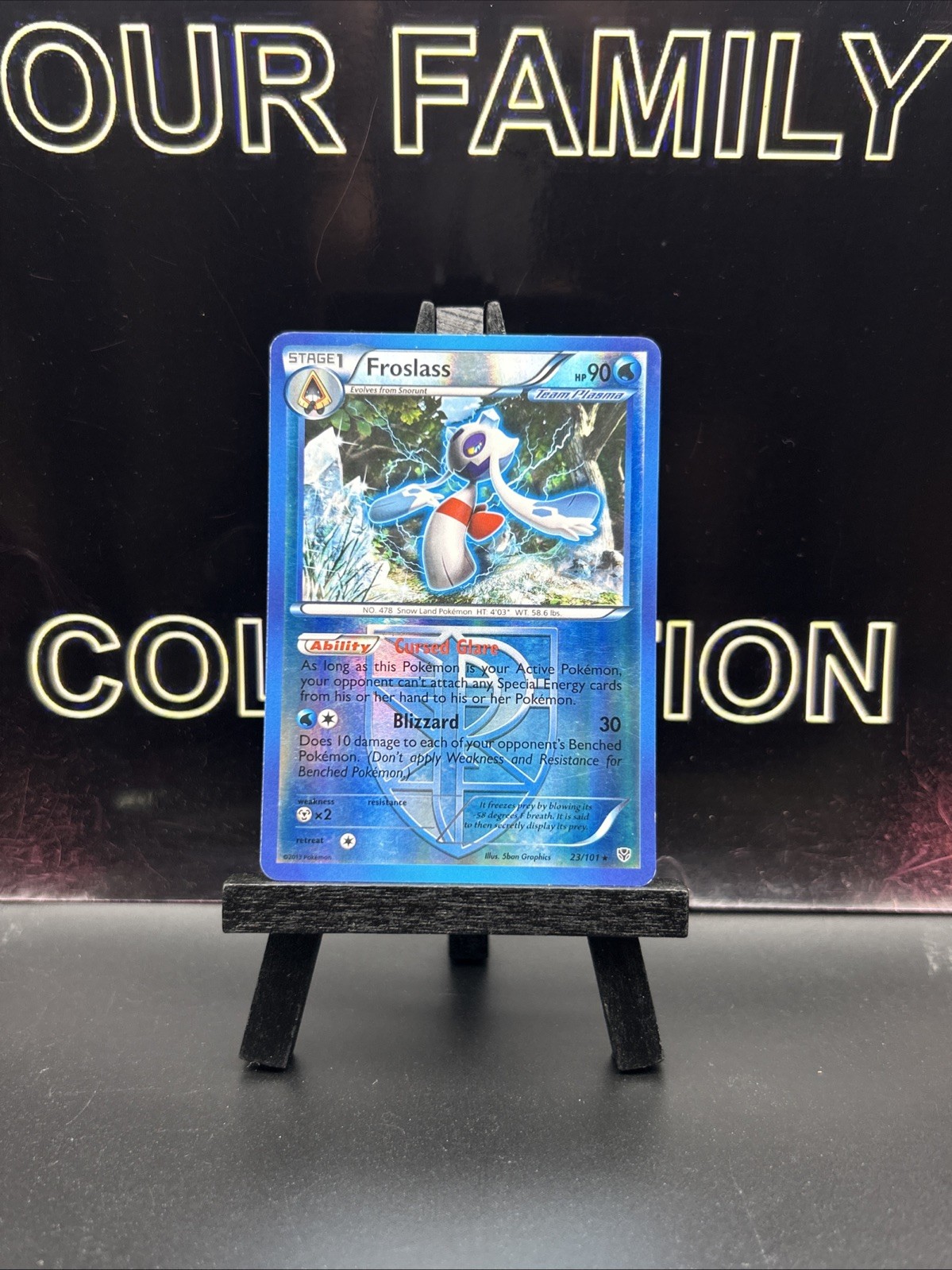 Froslass 23/101 - Reverse Holo Foil Plasma Blast Pokemon TCG Card 2013 - LP