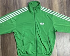 ADIDAS Mens Firebird Tracksuit Top Jacket Large Green