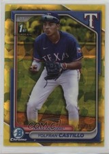 2024 Bowman Chrome Sapphire Edition Prospects Yellow 12/75 Yolfran Castillo 04rq