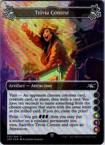 Trivia Contest (233/244) Foil Unfinity MTG