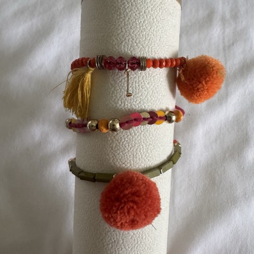 Pacchetto Bracciale Matilda Jane con Perline e Pom Pom - Set di 3 - Foto 3 di 5