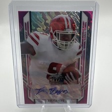 2021 Leaf Metal Draft Trey Ragas Pink Cracked Ice Auto /25