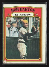 1972 Topps - In Action Bob Barton #40 - Set Break VG! - Combined Shipping!