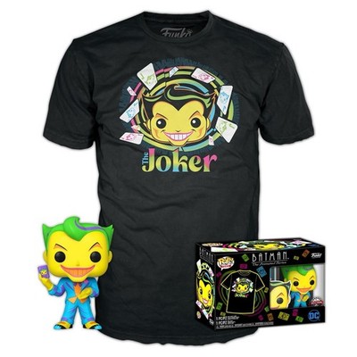 Funko Pop! Tees Joker Neon - Batman Animated Series T-Shirt & Figur Box Set XL