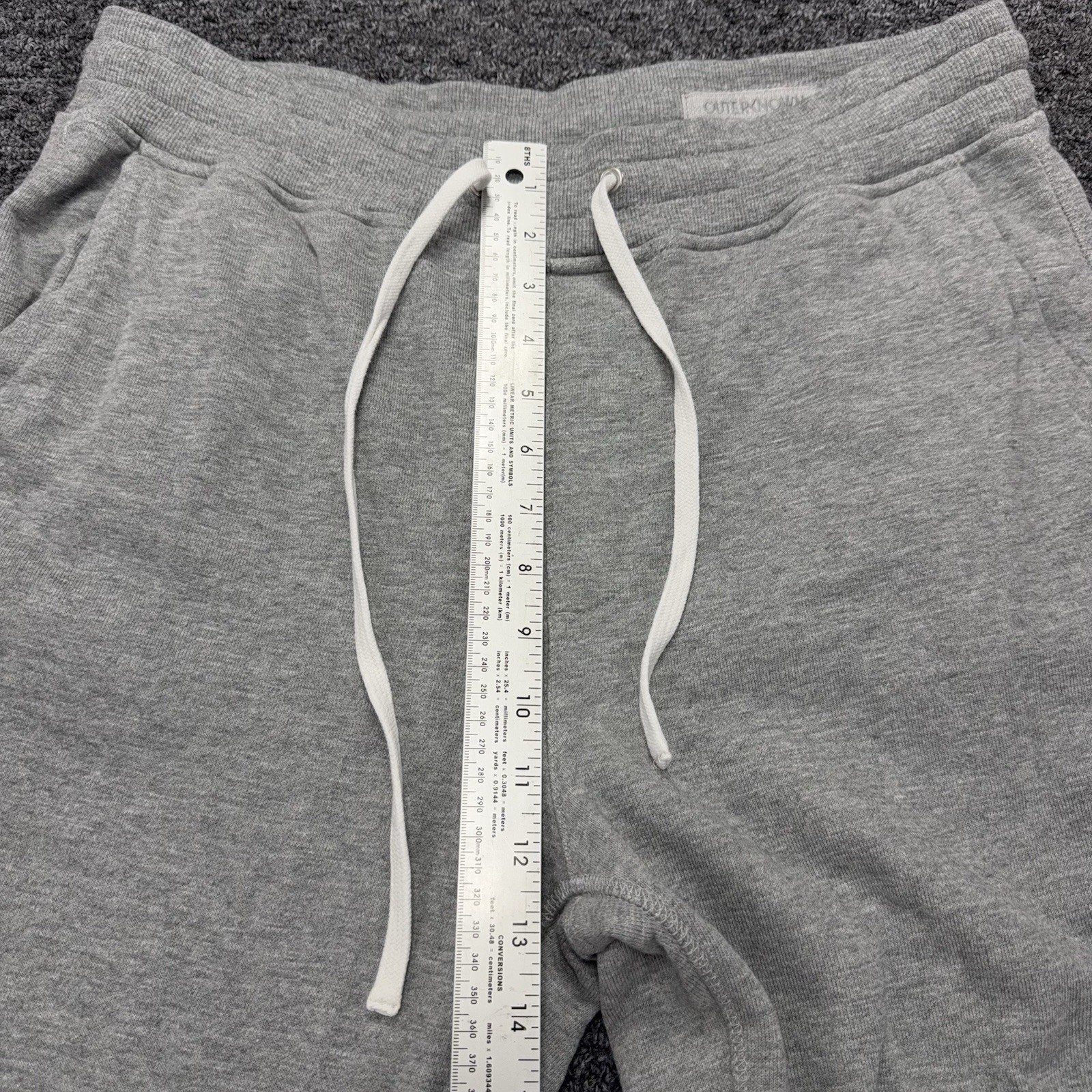 Outerknown Sur Sweatpants Joggers Mens Large Gray Hemp Organic Cotton Drawstring