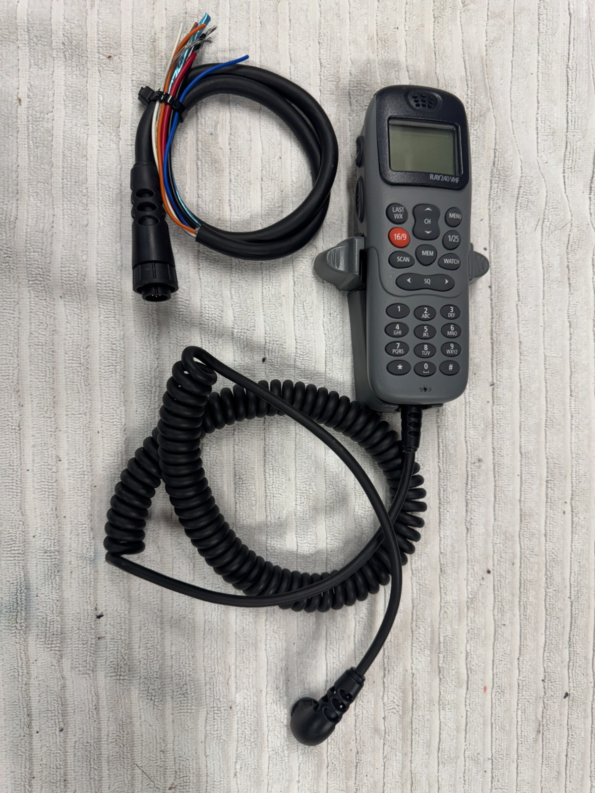 Raymarine RAY240E VHF Radio Handset Controller W/ Brain CLEAN