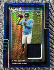 2025 Panini Donruss Optic - Donruss Threads Cam Ward #DTBH-CWD Blue Hyper Prizm