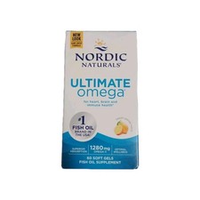 Nordic Naturals Ultimate Omega 60 Ct Lemon Flavor Exp 6/27