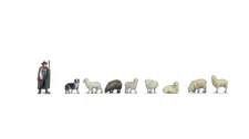 N Scale people - 35740 - Sheep and Shepherd