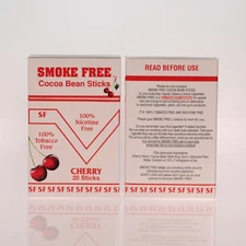 Herbal Cocoa Bean Sticks, Cherry Flavor Two Packs Nicotine Free - 40 Sticks