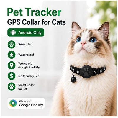Android Compatible GPS Tracker for Cats, Lightweight