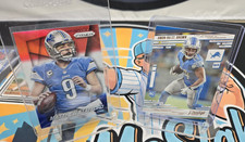 Panini Prizm & Prestige Detroit Lions Stafford & St. Brown Card Lot (2)