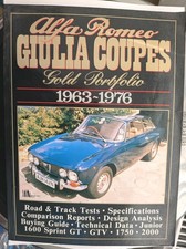 Alfa Romeo Giulia Coupes Gold Portfolio Book - Covers all models 1963-1976