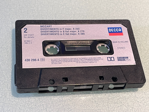 Mozart - Serenade K388 - 4 Divertimenti - Cassette Tape - London Wind Soloists - Picture 5 of 5