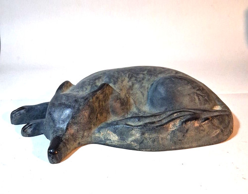 Vintage Cast Iron Winterthur Fox Doorstop Figurine Virginia Metalcrafters