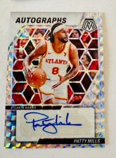 Patty Mills 2023-24 Panini Mosaic Silver Prizm Autograph Auto
