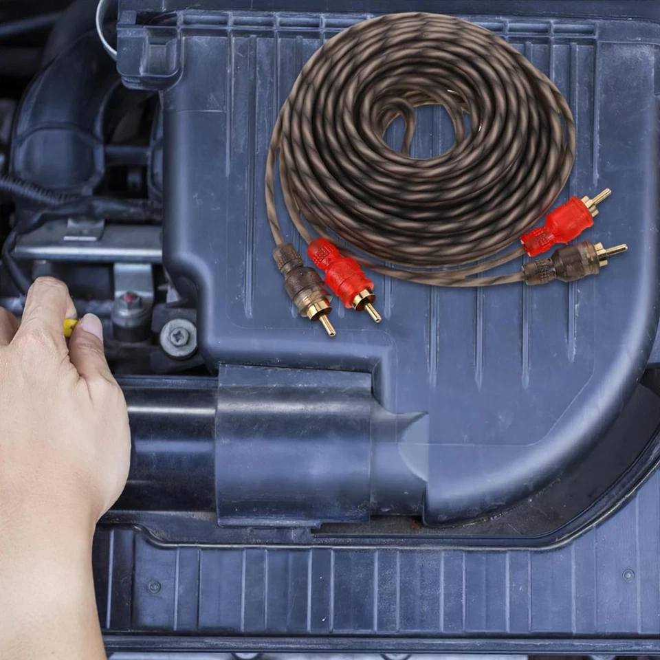 200X RCA Audio Cable Twisted Pair with Noise Reduction Interconnect Amp Wire Lot - Image 4 of 4