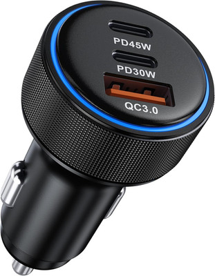 2026 Updated USB C Car Charger, 93W 3-Port Super Fast Type C Car Power Adapter P