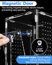 Jumping Spider Enclosure Tarantula-Enclosure Large Acrylic Terrarium Reptile Kit