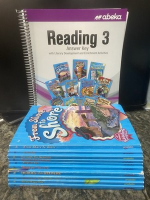 Lot Abeka Reading 12 Books Grade 3 Reader Plus Answer Key  Set Homeschool
