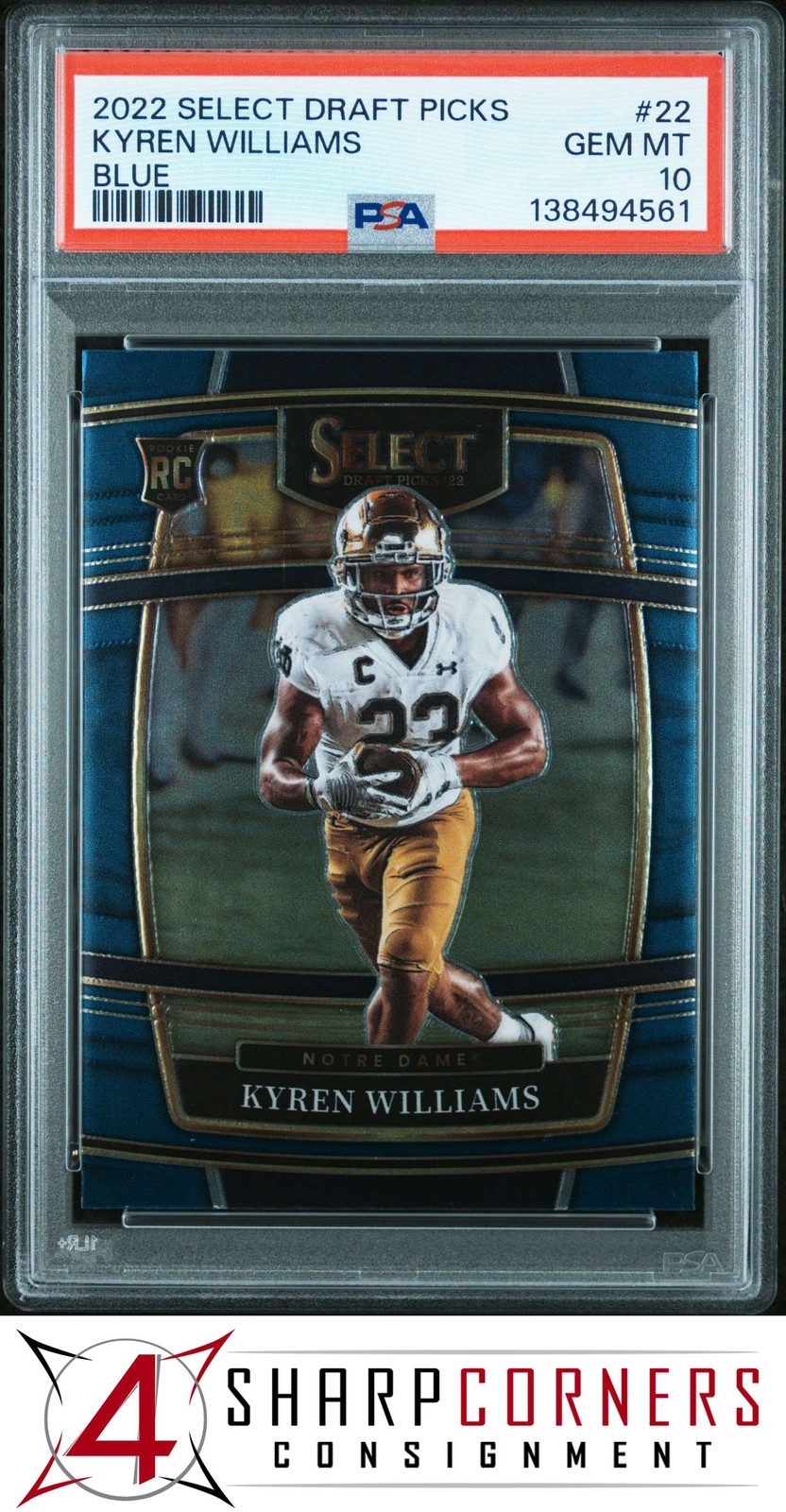 Kyren Williams Panini Select Draft Picks #22 Blue