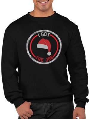 I Got the Jab Weihnachtspullover lustig Profi Impfung Nikolausmütze Unisex Weihnachtspullover