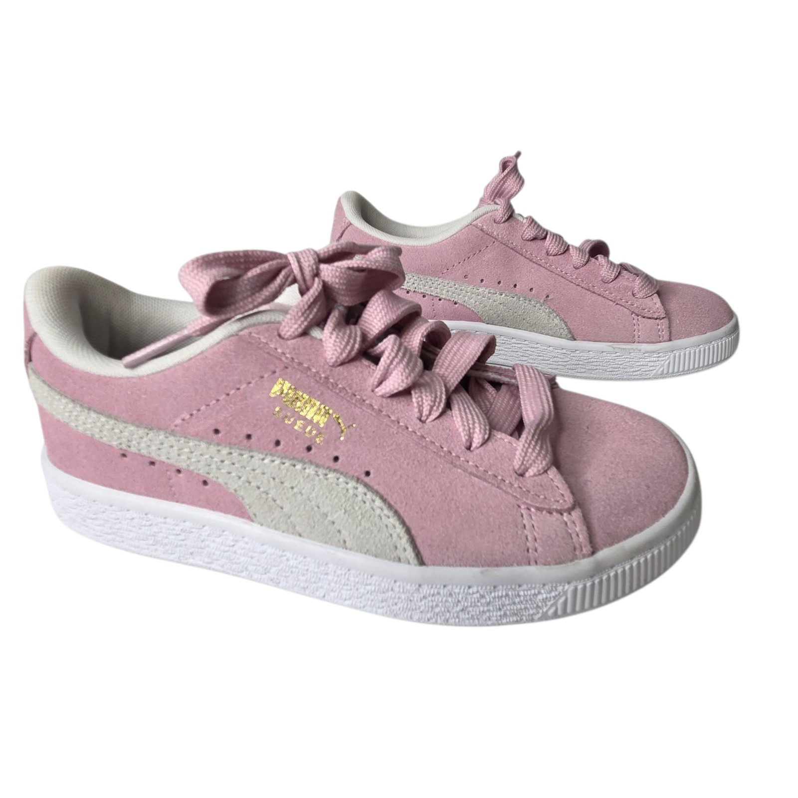 SAOLA Puma scamosciato classico JR rosa chiaro ragazza taglia 1 5 bambini grandi 380561 05 bambini grandi scuola
