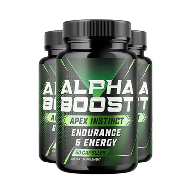 3-Pack Alpha Boost Apex Instinct - AlphaBoost Male Health Capsules -180 Capsules