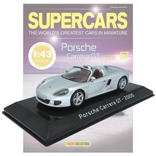 Panini Supercars Collection 57 - Porsche Carrera GT 2005 Model with Magazine