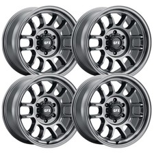 Set-4 G-fx Tr28 17x8.5 6x5.56x139.7 Gloss Gunmetal 18mm Wheels Rims 17 Inch