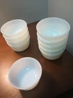 Set of 10 Vintage Fire-King Anchor Hocking Custard Cups 434 Milk Glass 6 oz USA