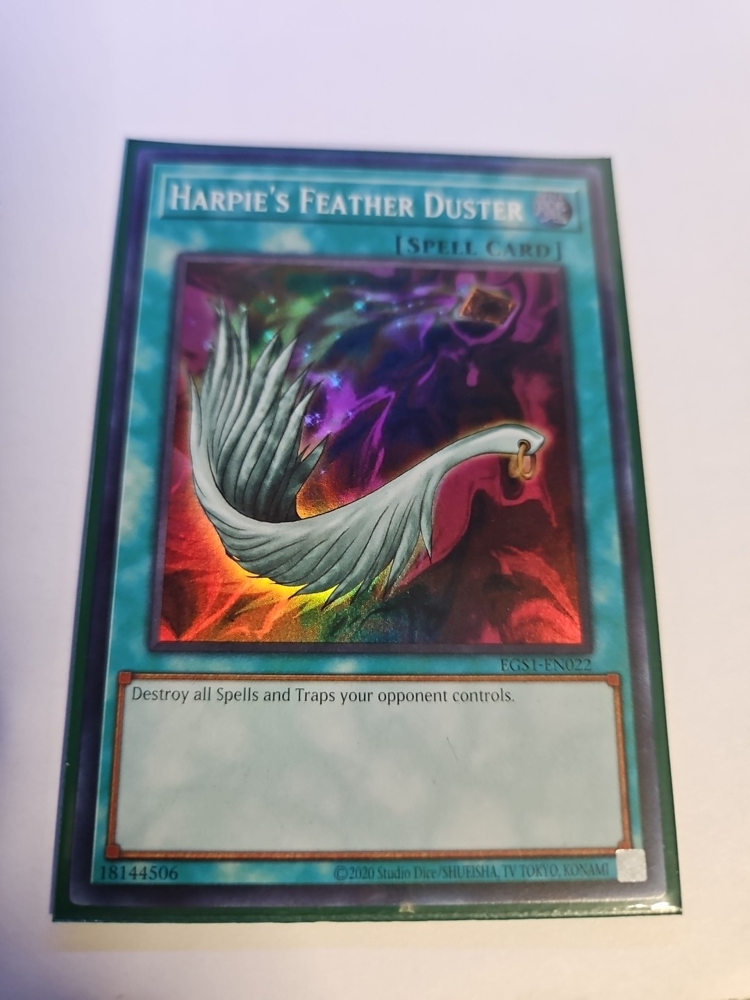 Harpie's Feather Duster EGS1-EN022 Slifer the Sky Dragon Egyptian God Deck