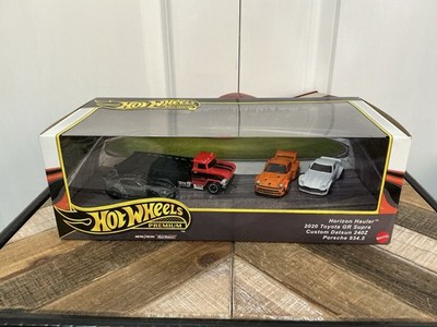 Hot Wheels Premium Horizon Hauler Toyota GR Supra Datsun 240Z Porsche 1:64 Diec 