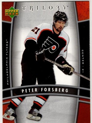2006-07 Upper Deck Trilogy Hockey Peter Forsberg No. 71 Philadelphia Flyers