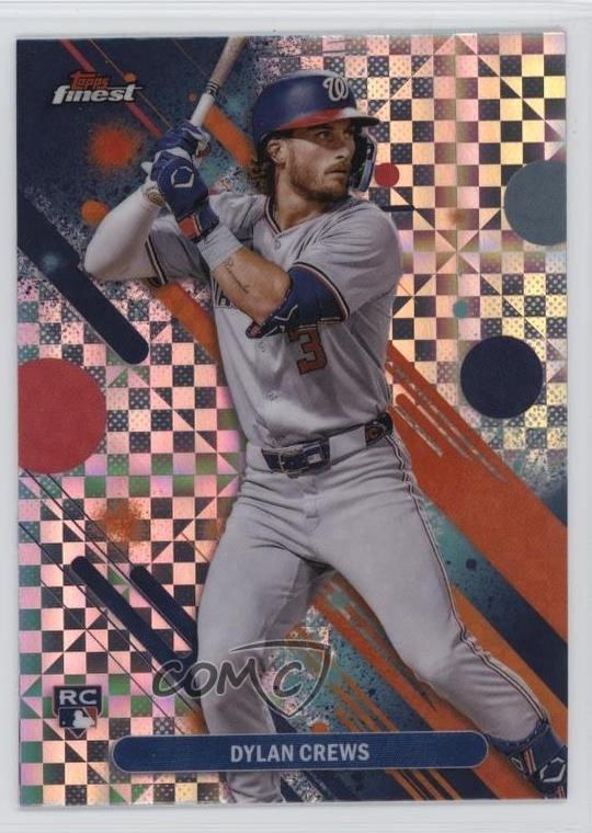 2025 Topps Finest Common Checkerboard Refractor Dylan Crews #34 f4k