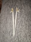 Vintage Hair Sticks With Rhinestones And Pearls — photo 1