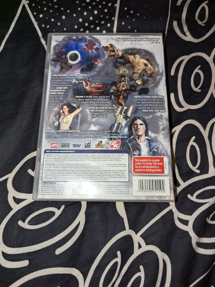 PREY PC DVD-ROM RARO DVDROM 2006 JUEGO DE COMPUTADORA HUMANHEAD STUDIOS COMPLETO PAL Foto 2 de 3