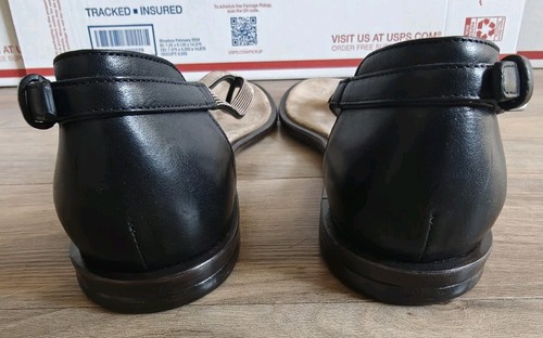 Brunello Cucinelli Monili Black Leather T Strap Thong Sandals US 8-8.5 / EU 38.5 - Picture 6 of 16