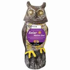 Solar Owl with Glowing Eyes, Rotating Head, Hoot Sound, Motion Detector and S...