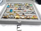 Large Costume Ring Jewelry Lot 50 PCS Vintage to Now, All Wearable, some marked.