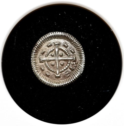 MEDIEVAL HUNGARY. Bela II, 1131-1141. Silver Denar, Cross, NGC MS62