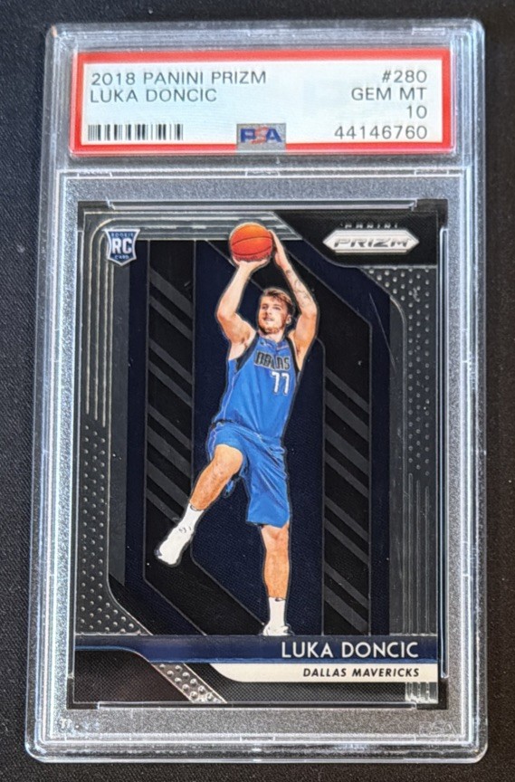 2018 PANINI PRIZM LUKA DONCIC #280 PSA 10 GEM MT view 3